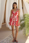 HENRIETTA MINI DRESS - MATELO RED