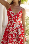 HENRIETTA MINI DRESS - MATELO RED