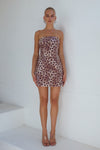 IBIZA MINI DRESS - LEOPARD PRINT