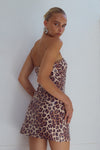 IBIZA MINI DRESS - LEOPARD PRINT