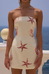 IBIZA MINI DRESS - SAND SEASHELL