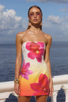 IBIZA MINI DRESS - TROPICAL OMBRE