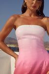 IBIZA STRAPLESS SEQUIN MINI DRESS - STRAWBERRY SHORTCAKE OMBRE