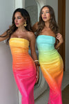 MALIBU MIDI DRESS - TROPICAL