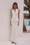 INARA MAXI SKIRT - WHITE