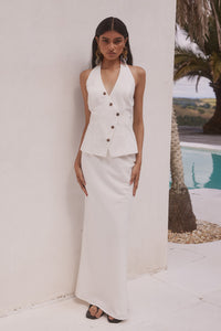 INARA MAXI SKIRT - WHITE