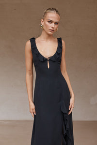 INAYAH MAXI DRESS - BLACK