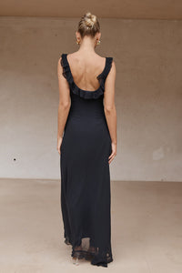 INAYAH MAXI DRESS - BLACK