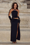 INDIANA MAXI SKIRT - BLACK