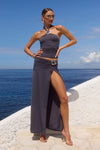 INDIANA MAXI SKIRT - SLATE
