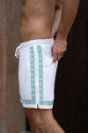 JACOB SHORT - WHITE/GREEN