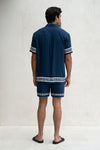 JACOB SHIRT - NAVY/WHITE