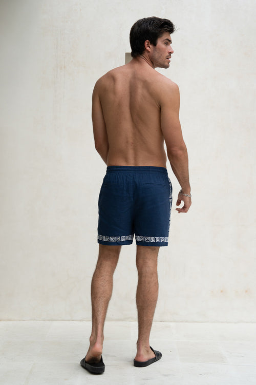 JACOB SHORT - NAVY/WHITE