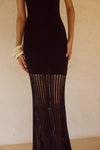 JACQUES KNIT MAXI DRESS - BLACK