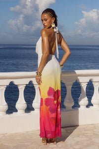 JASMINA MAXI DRESS - TROPICAL OMBRE