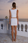 JASMINE MINI SKIRT - WHITE