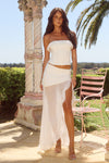 JAVIYA MAXI SKIRT - WHITE