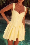 JOELLE MINI DRESS - LEMON