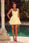 JOELLE MINI DRESS - LEMON