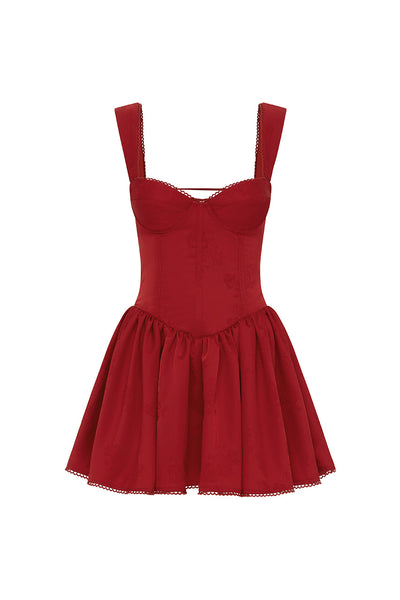 JOELLE MINI DRESS - RED