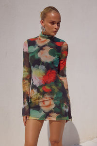 JORDI MINI DRESS - ASHA PRINT