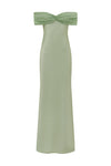 KADIE OFF SHOULDER MAXI DRESS - KEY LIME