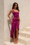 KAIRO MIDI SKIRT - BERRY