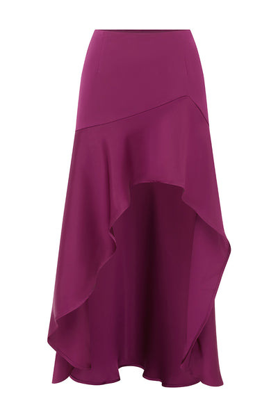 KAIRO MIDI SKIRT - BERRY