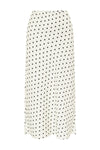 KARLITA MIDI SKIRT - WHITE POLKA