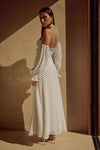 KARMA MAXI DRESS - WHITE POLKA