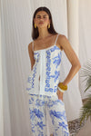 KATRI TOP - ASTLEY BLUE