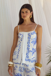 KATRI TOP - ASTLEY BLUE