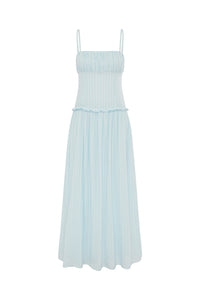 KEILY SQUARE NECK MAXI DRESS - BLUE