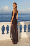 KIATA MAXI DRESS - BLACK POLKA