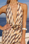 KIATA MINI DRESS - ARIZONA CHOC