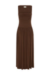 KIMBA MAXI DRESS - CHOCOLATE