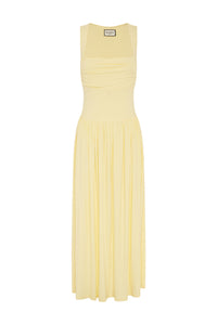 KIMBA MAXI DRESS - LEMON