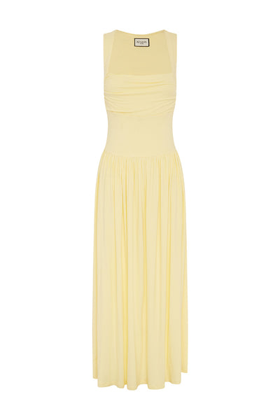 KIMBA MAXI DRESS - LEMON