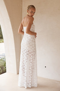 KINERA MAXI DRESS - WHITE