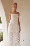 KINERA MAXI DRESS - WHITE