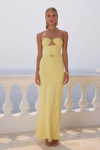 KLEO MAXI DRESS - LEMON