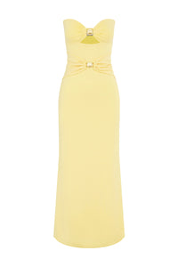 KLEO MAXI DRESS - LEMON