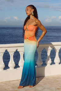 KLEO MAXI DRESS - PINA COLADA OMBRE