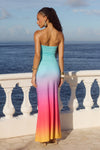 KLEO MAXI DRESS - RAINBOW OMBRE