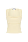 KODY SQUARE NECK TOP - LEMON