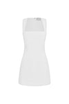 KODY SQUARE NECK MINI DRESS - WHITE