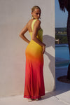 KYREE MAXI DRESS - MIMOSA OMBRE