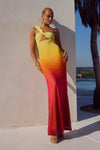 KYREE MAXI DRESS - MIMOSA OMBRE