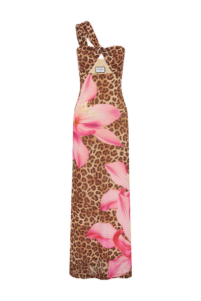 KYREE MAXI DRESS - LEOPARD FLORAL