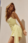 LACEY MINI DRESS - LEMON